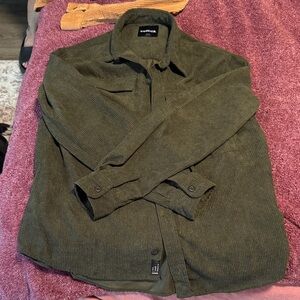 Tilly's Men's Olive Corduroy Shirt Jacket